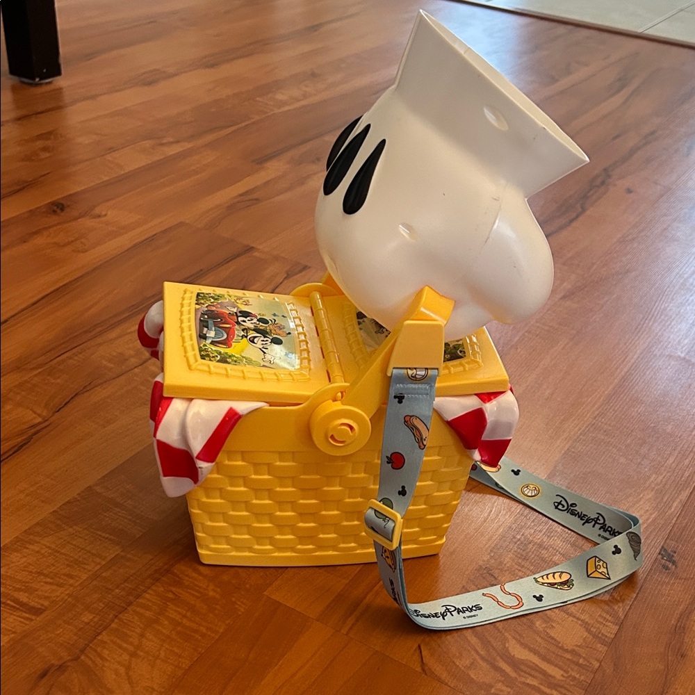 Disney Parks Mickey and Minnie Runaway Railway Picnic Basket Popcorn Bucket